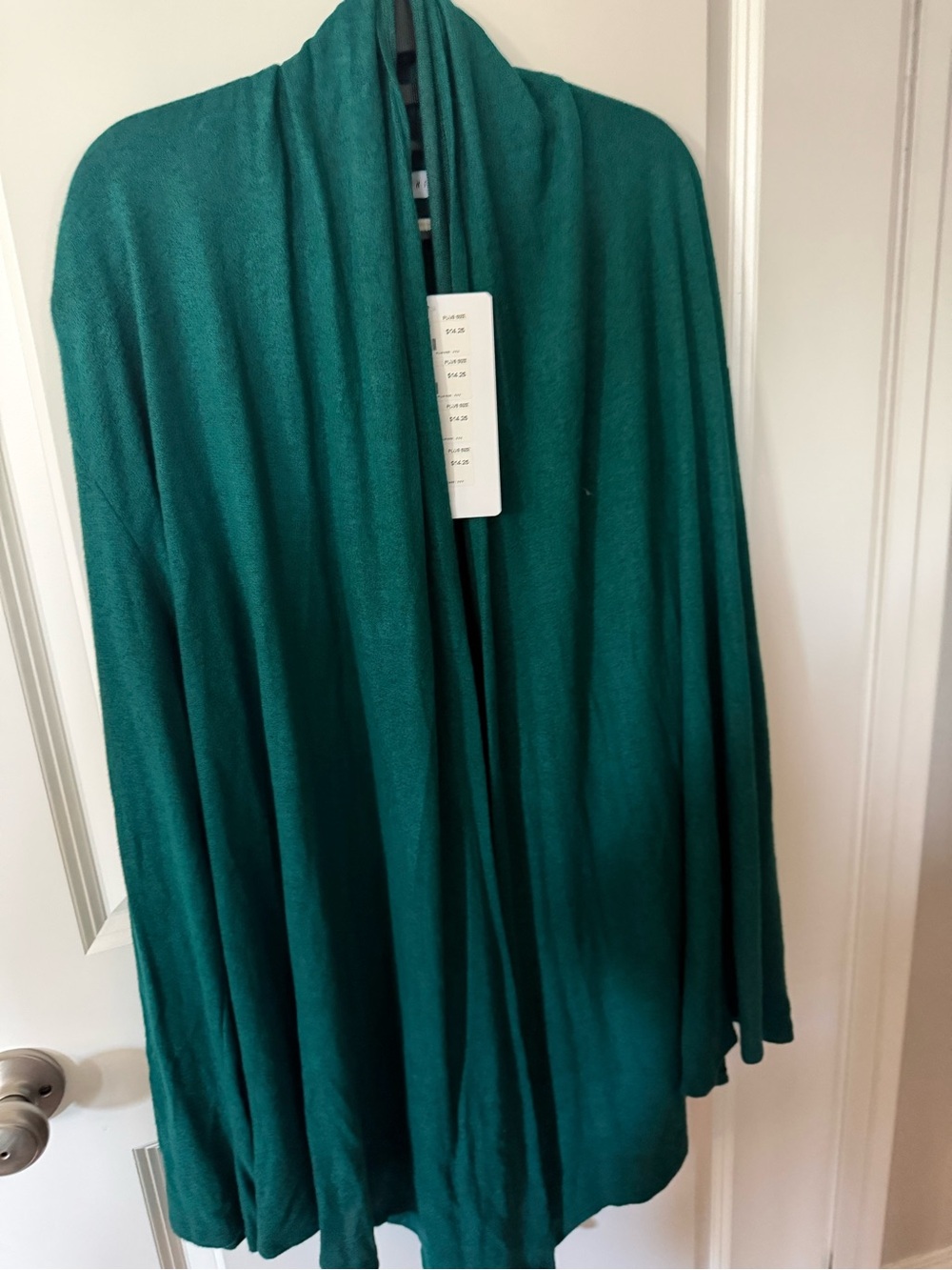 Teal Open-Front Cozy Open Front Cardigan